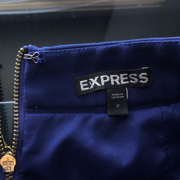 Express skater skirt royal blue with pockets - Picture 2 of 7